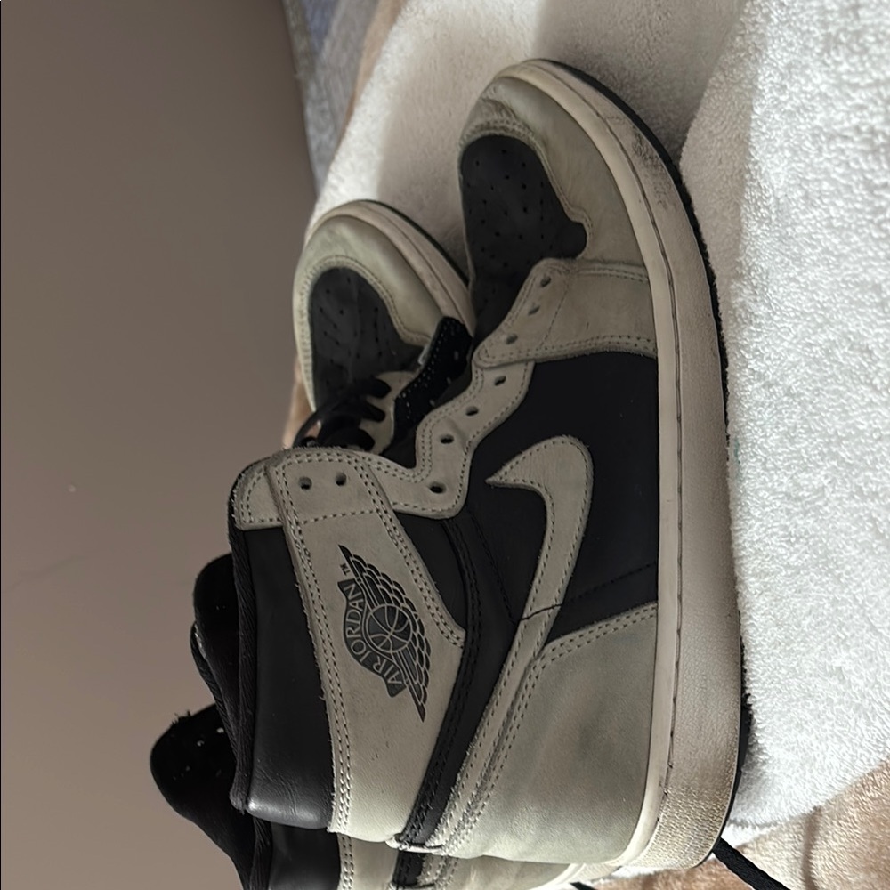 Jordan Black and White Sneakers with Striking Paneled Design
